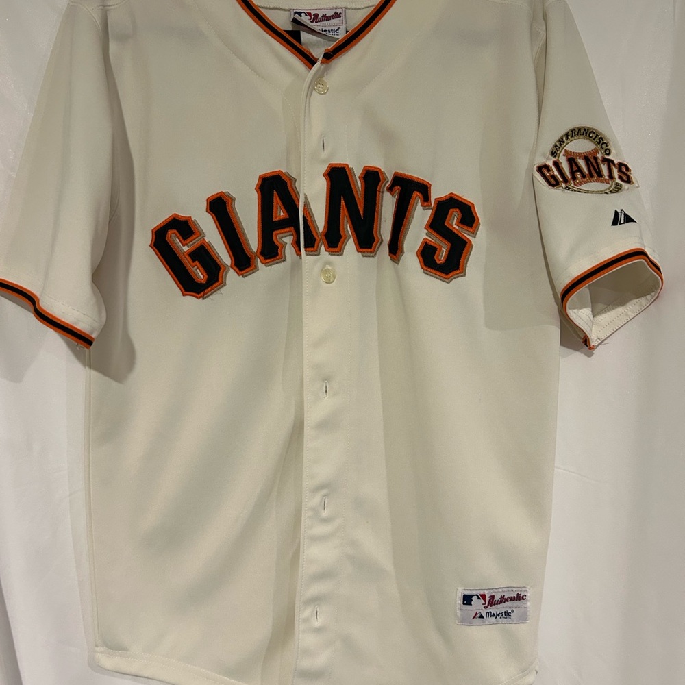 Majestic Cream San Francisco Giants Jersey (Blank Back)